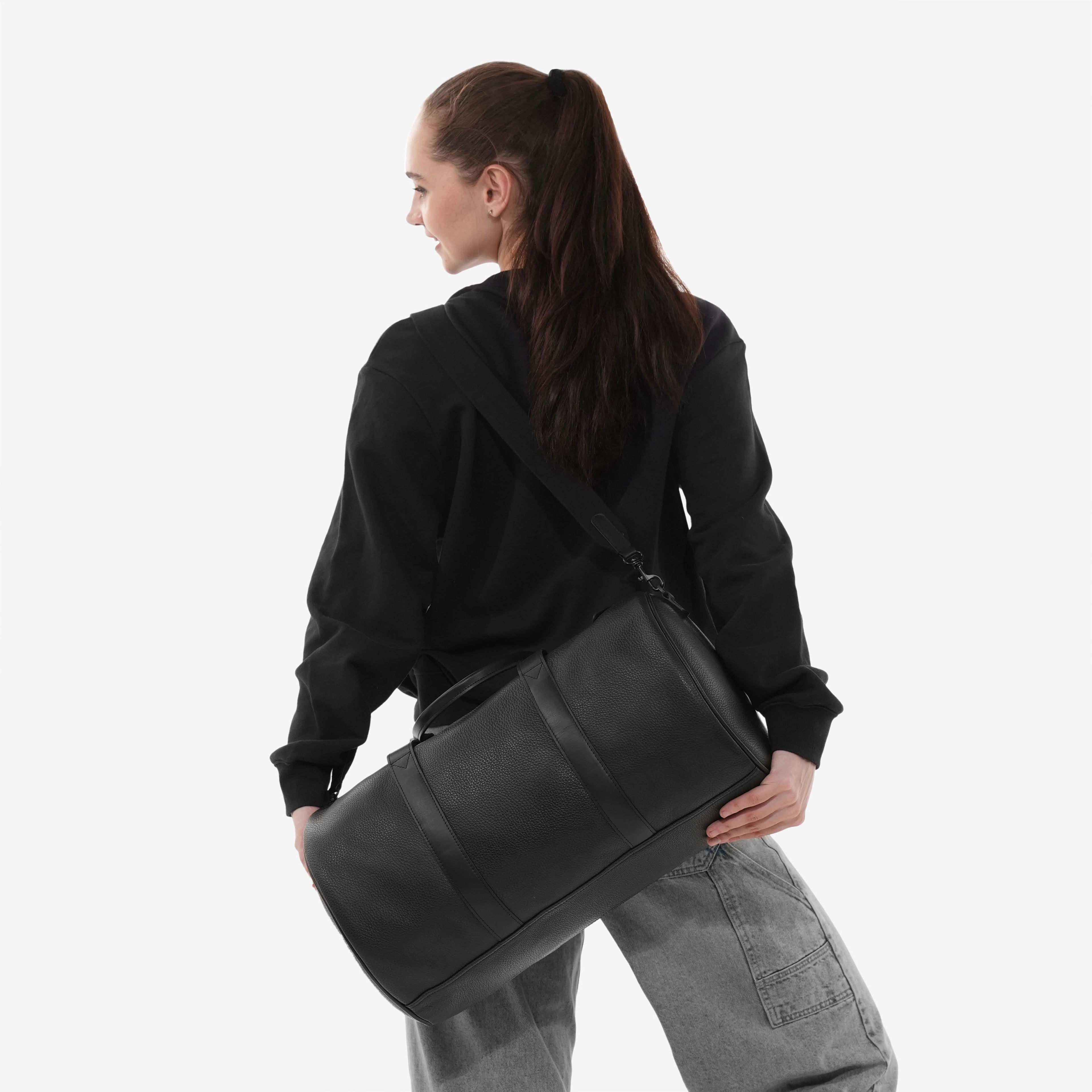 Miami Leather Gym Bag
