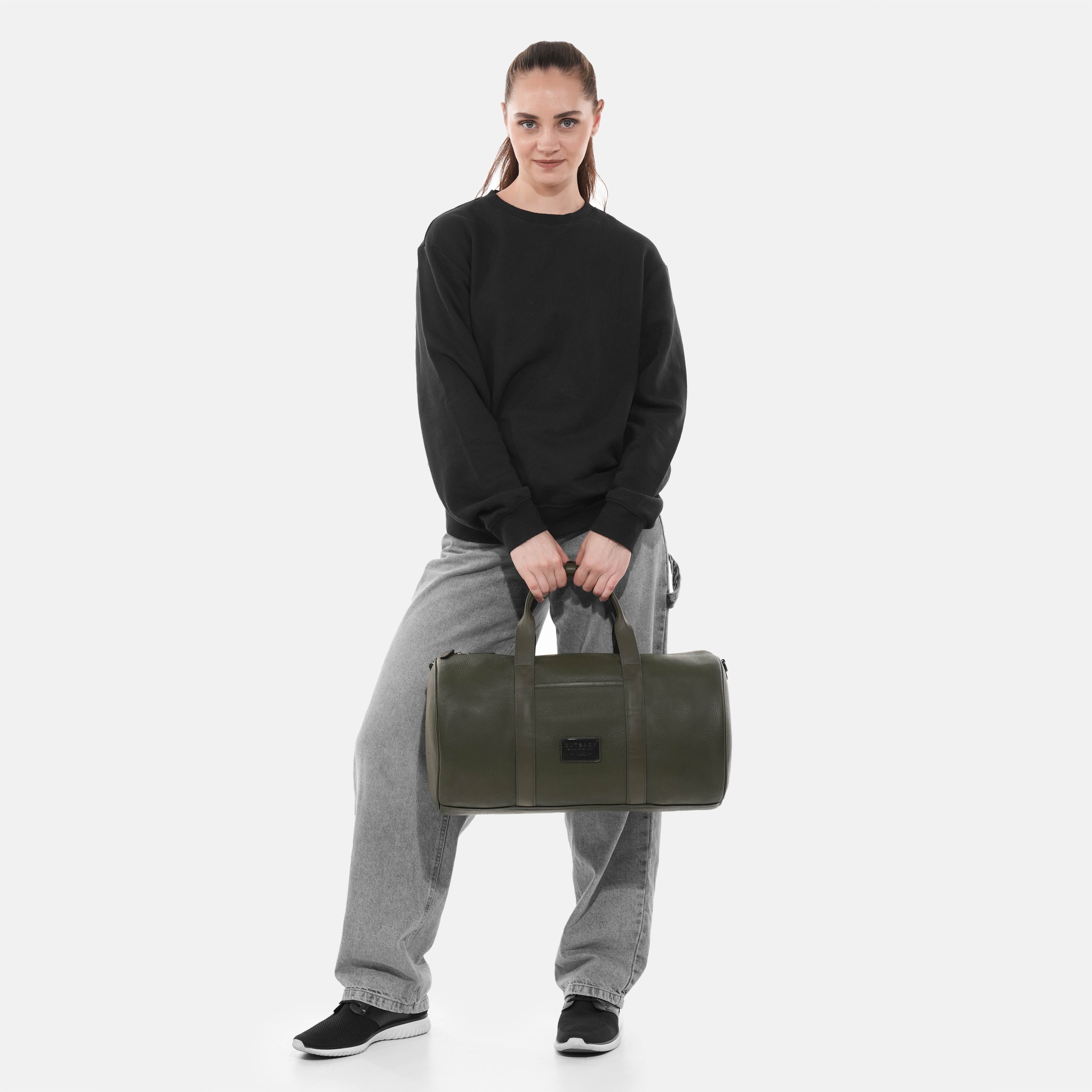 Miami Leather Gym Bag
