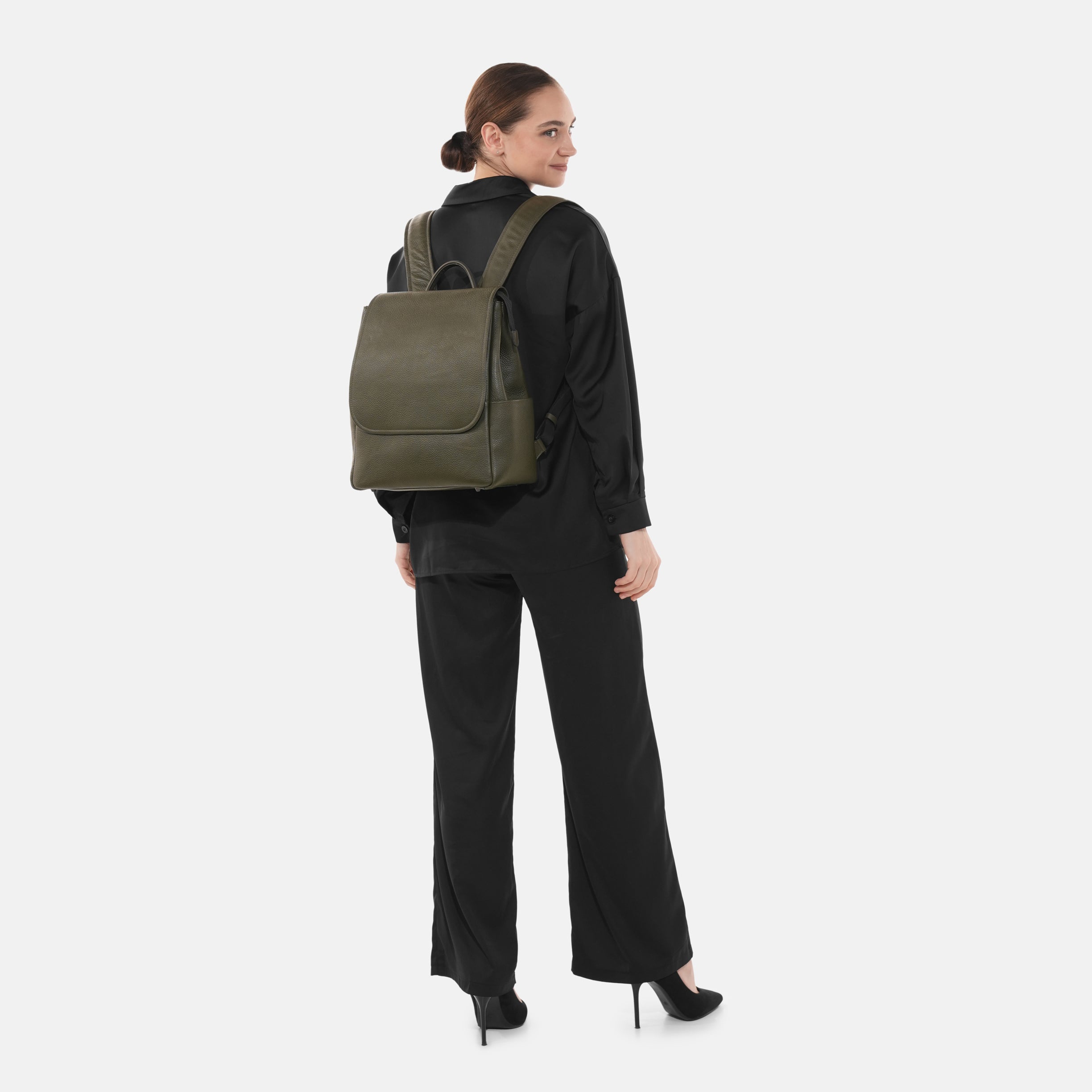 Donna Leather Diaper Bag