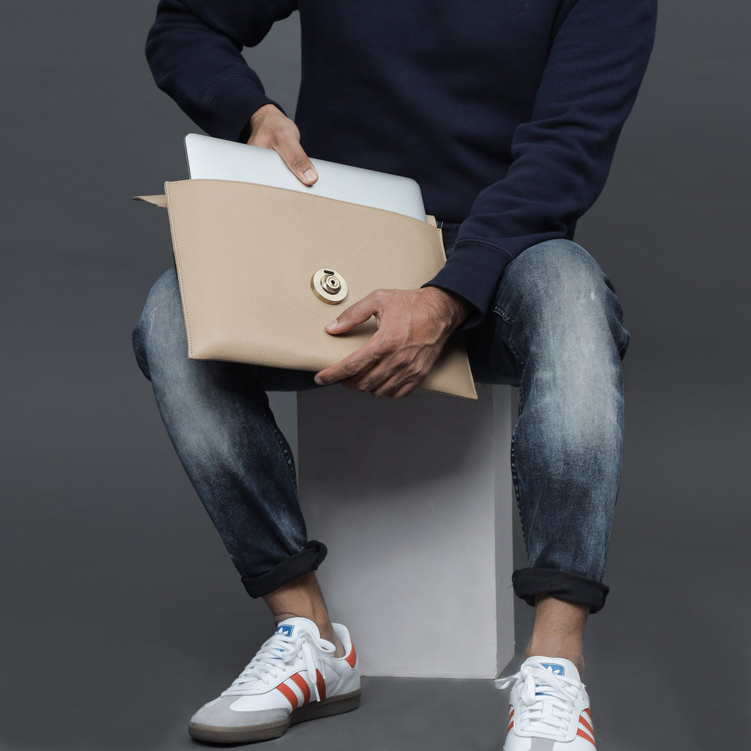 leather laptop folio case