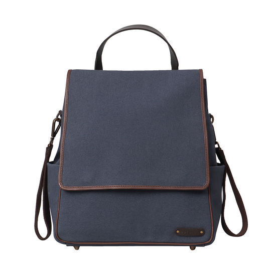 grey diaper bag