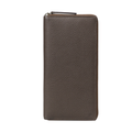 Cheque Book Leather Wallet in Brown