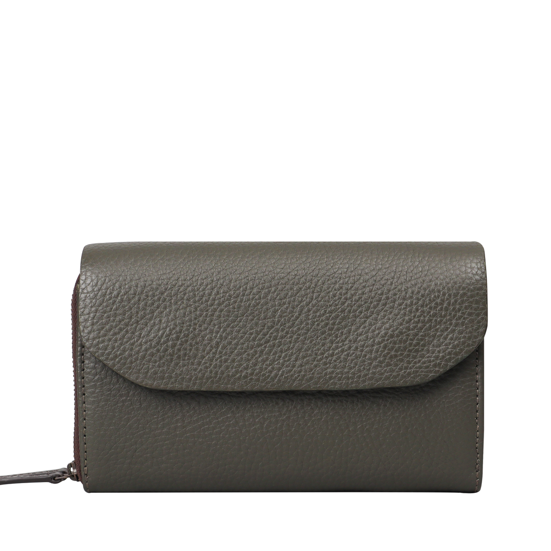 Women's Olive Leather Wallet