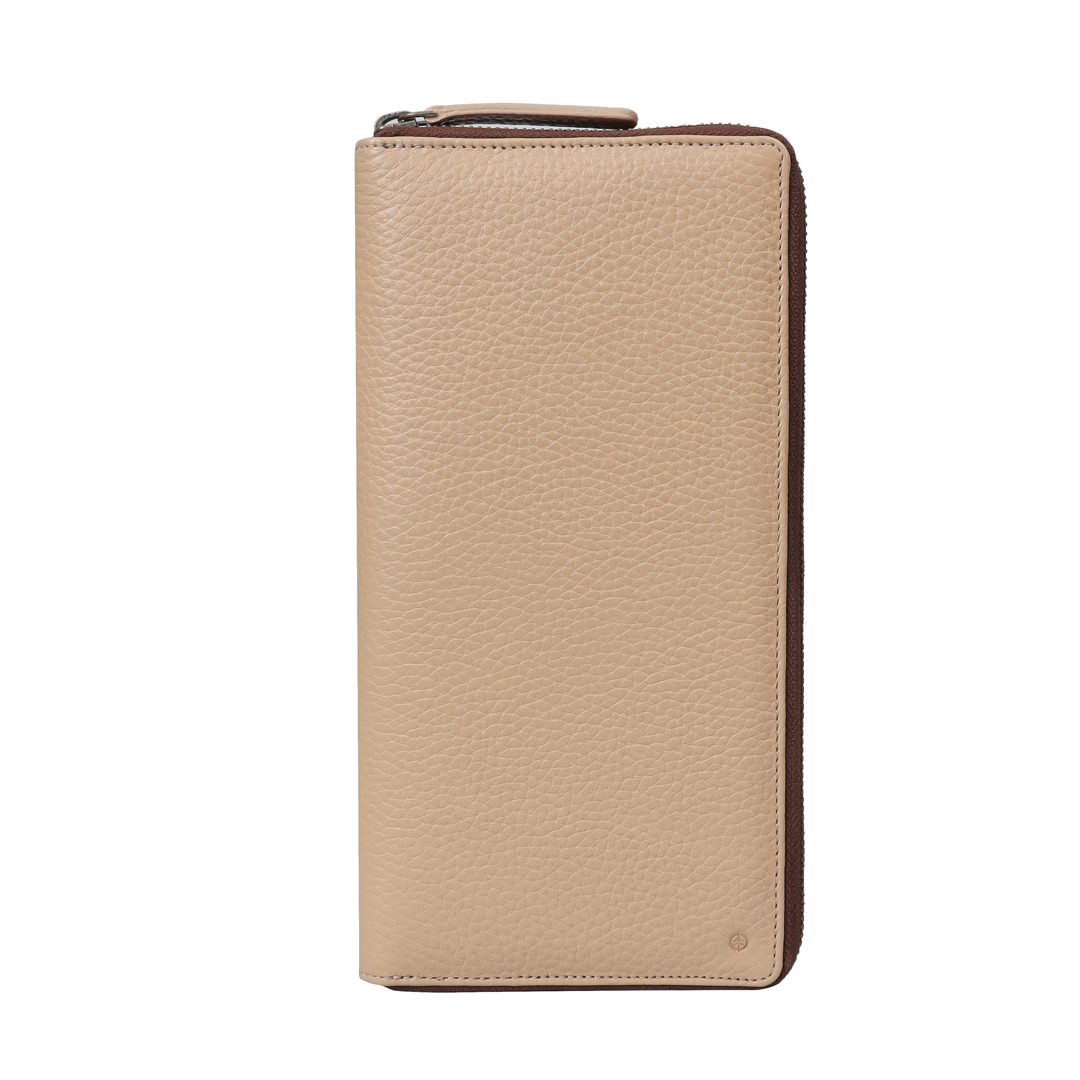 Natural Cheque Book Leather Wallet