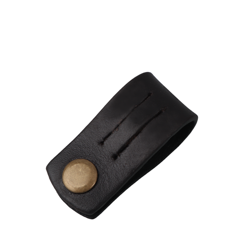 Black leather cable wraps