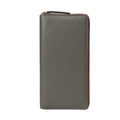 Cheque Book Leather Wallet in Olive
