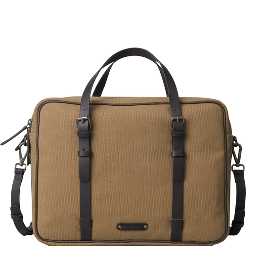 Khaki Canvas Briefcase