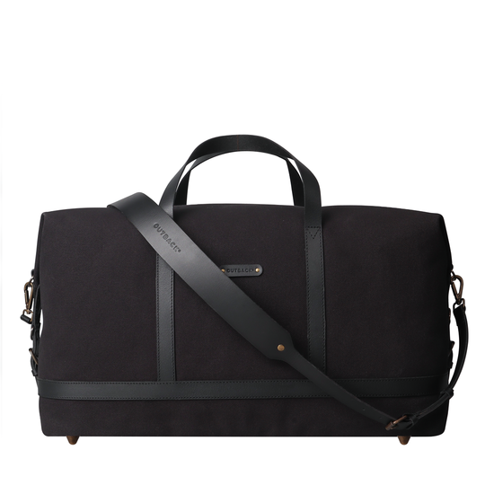 Black canvas travel bag