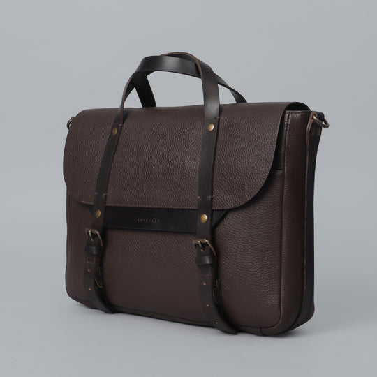 Brown Leather briefcase mens
