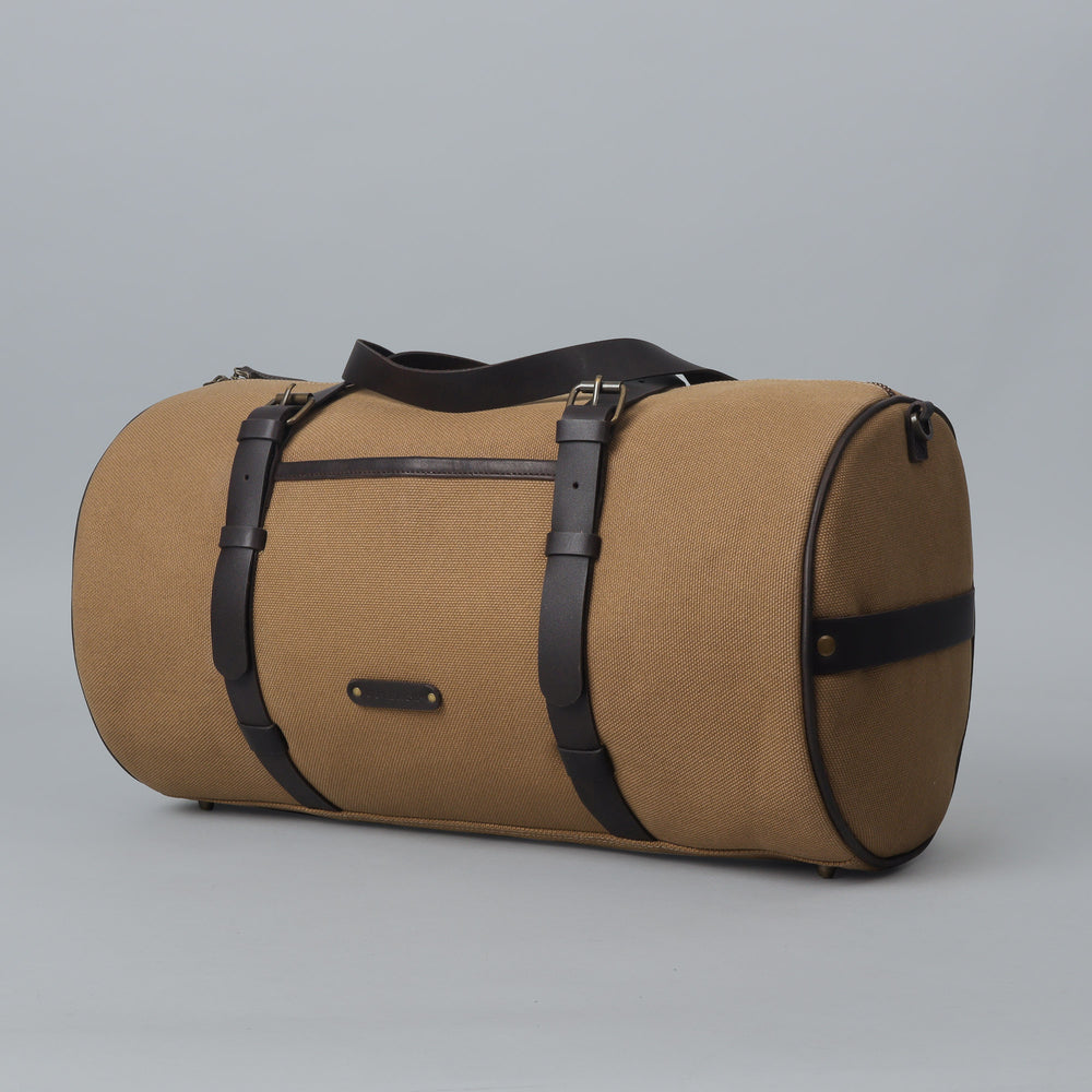 Khaki gym bag