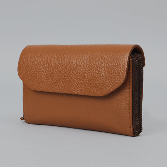 Tan Women's Leather Wallet