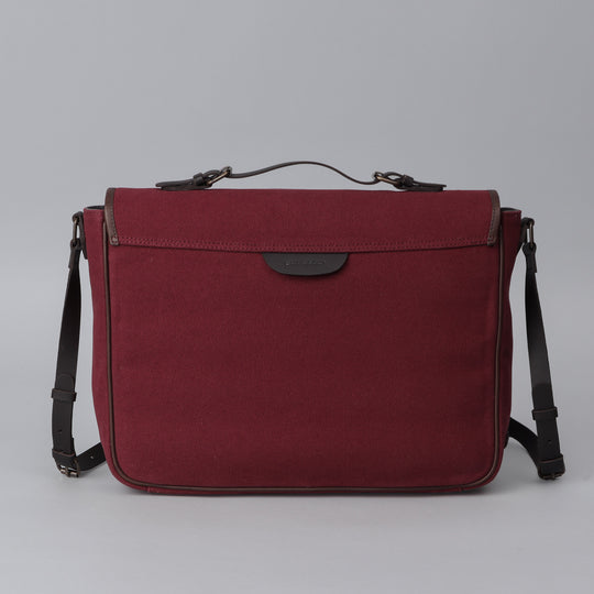 monogrammed canvas briefcase