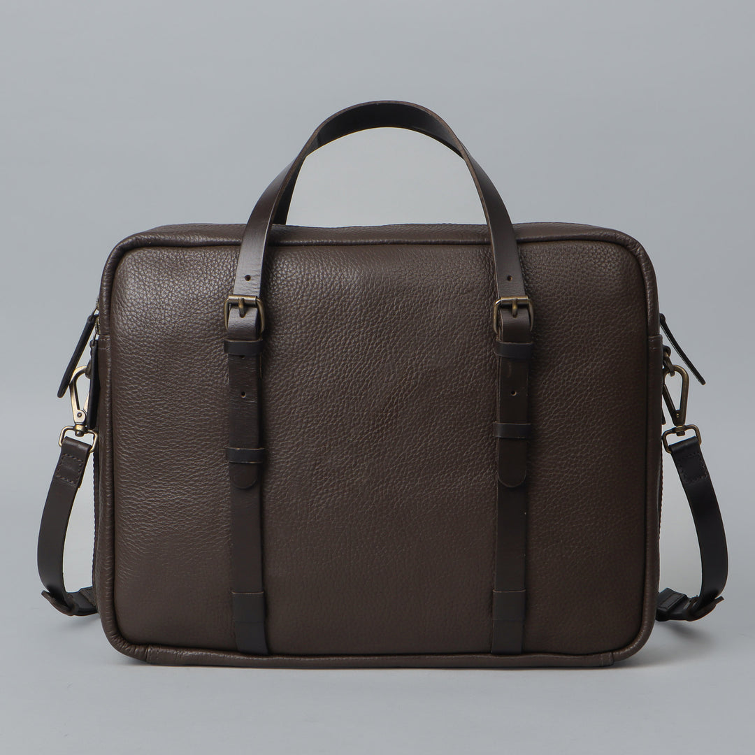 brown leather briefcase for women