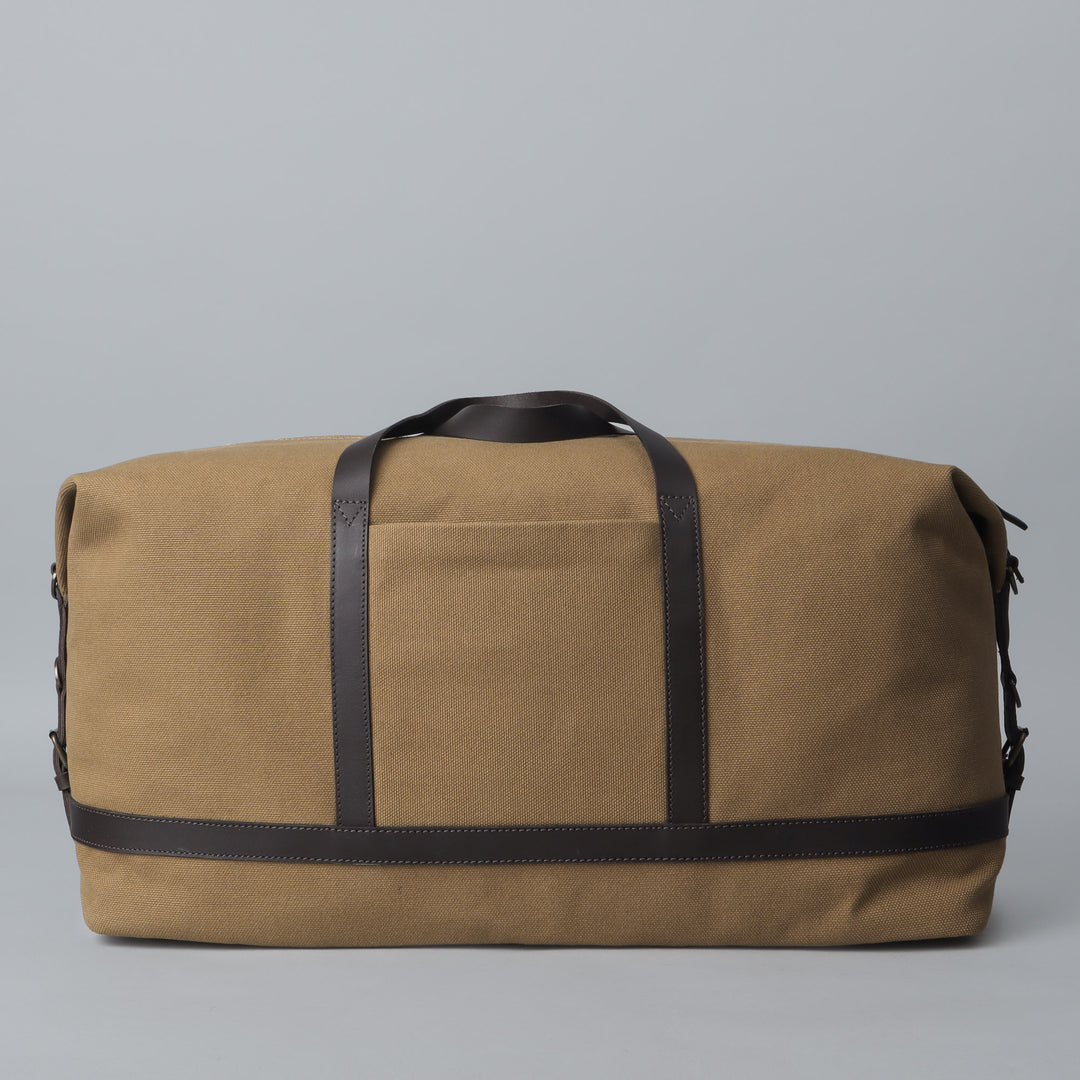 khaki canvas travel bag for women