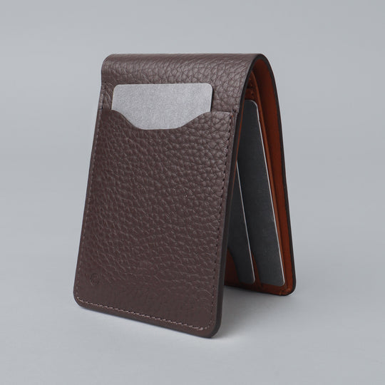 Leather wallet for debit and credit cards