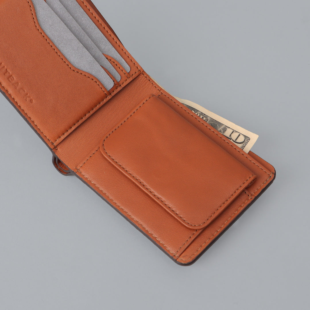 Brown premium leather wallet for men