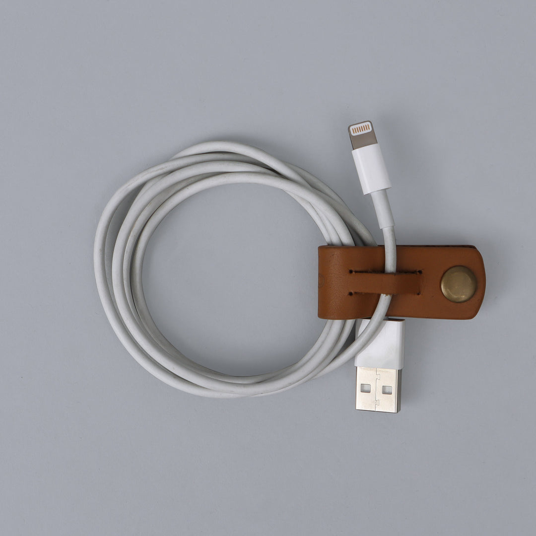 Leather cable wire wraps