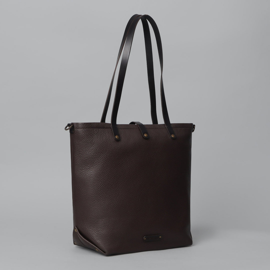 Leather tote and sling bag