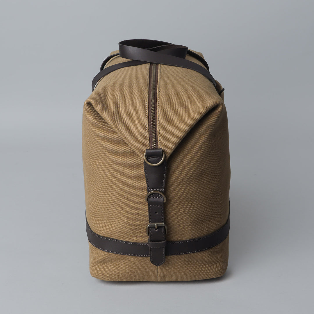 khaki canvas travel bag for women
