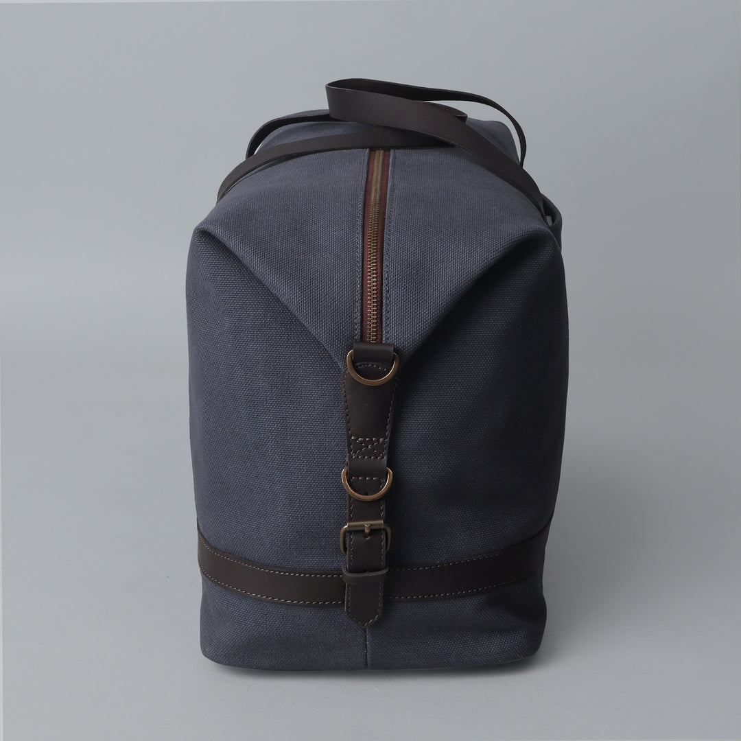 blue canvas travel bag for girls