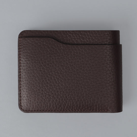 Brown leather wallet for men