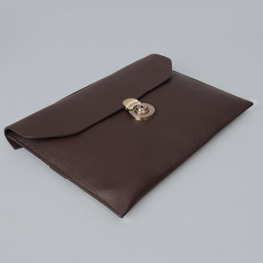 luxury leather laptop sleeve