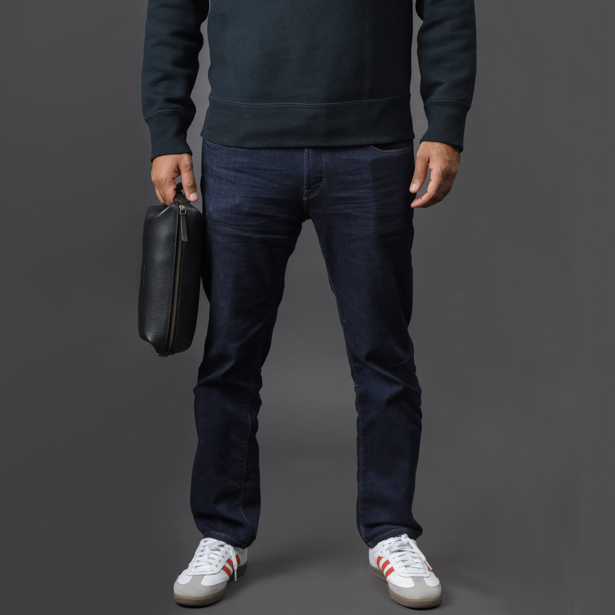 Men's toilet bag Leather