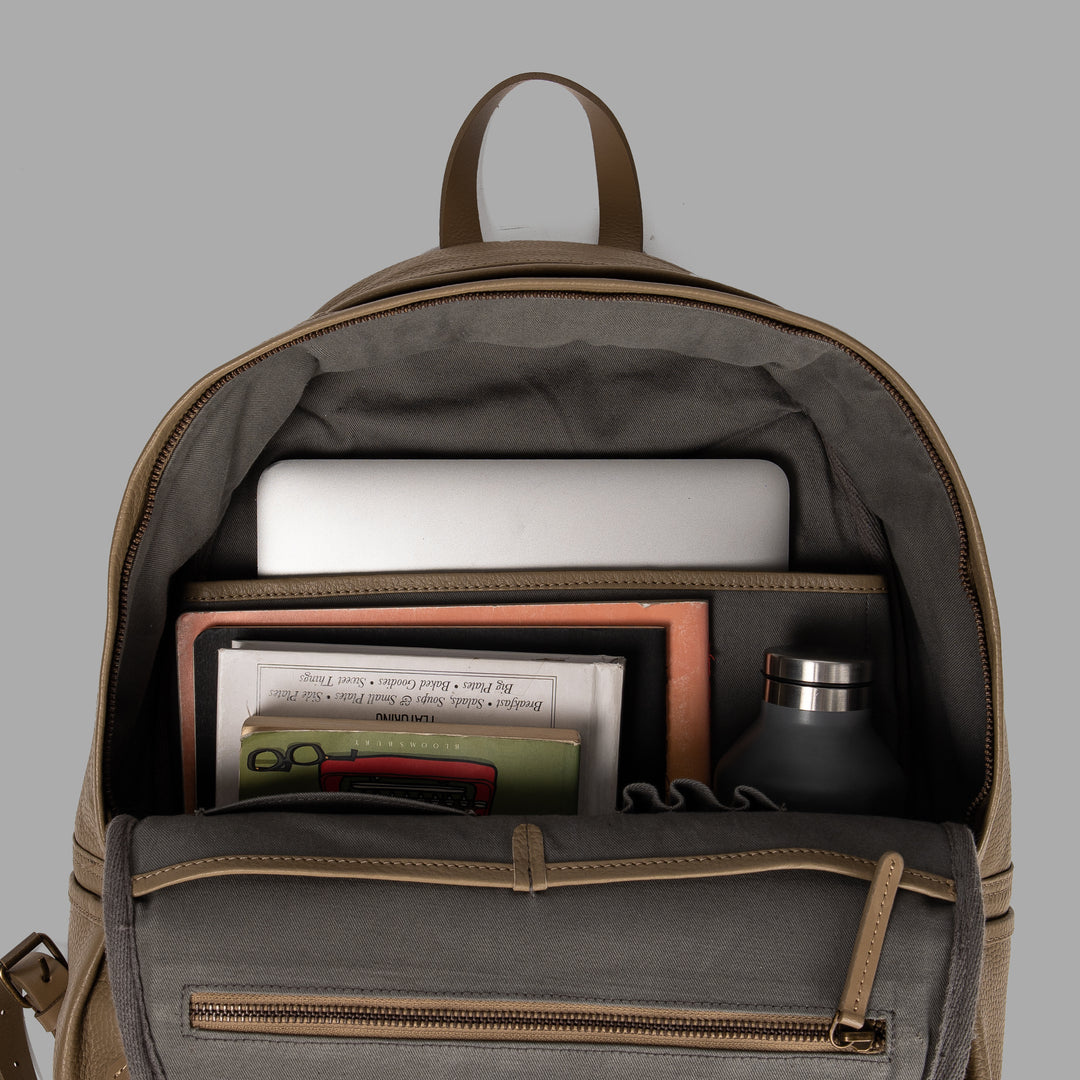 Weaved Journey Leather Backpack