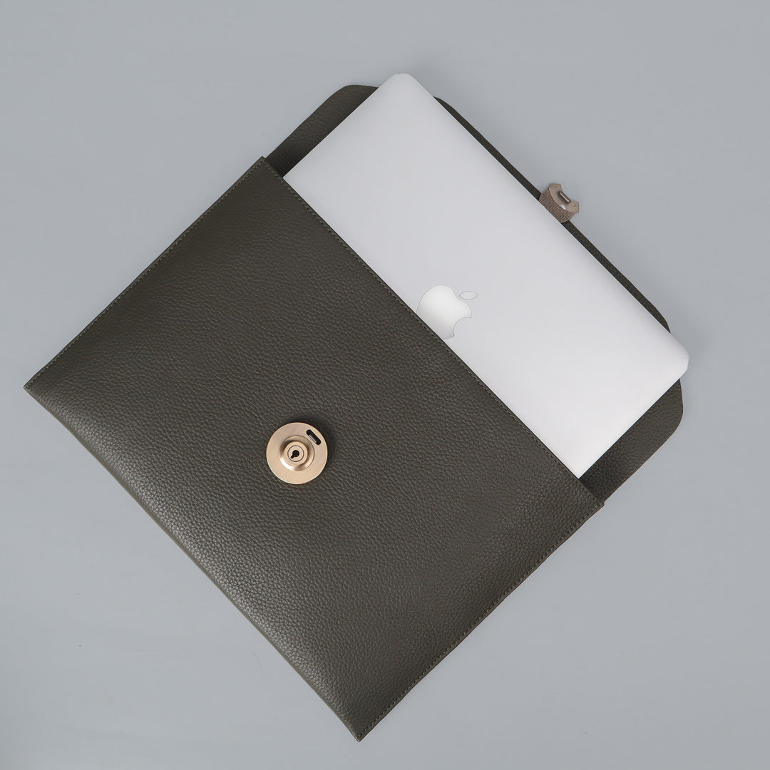 Havana Leather Laptop Folio