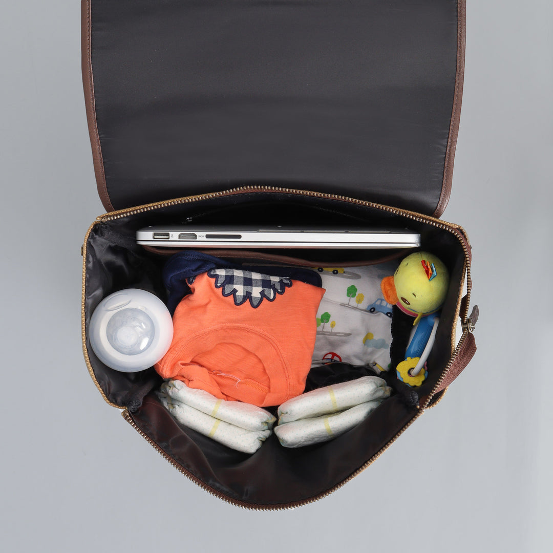 Spacious diaper bag