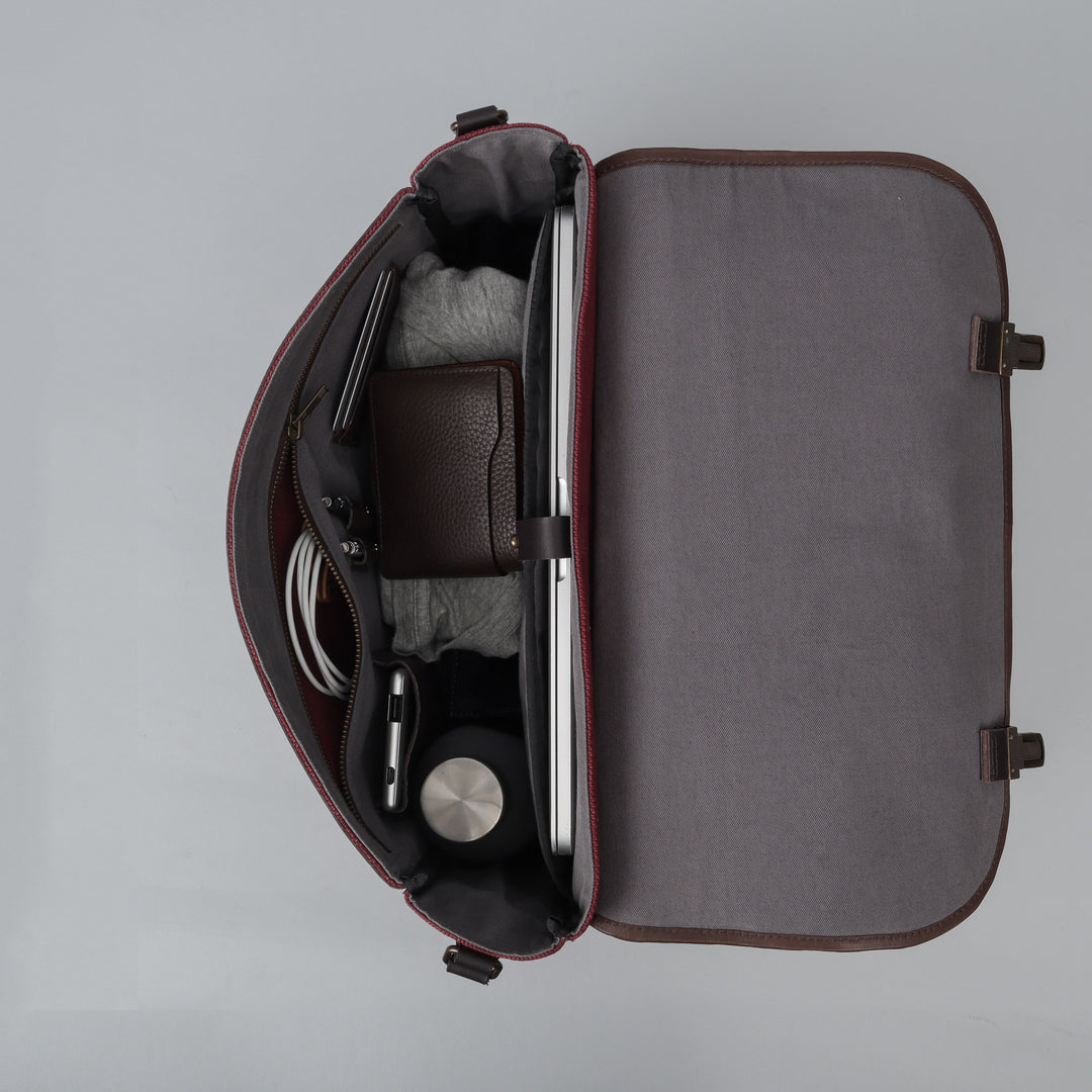 canvas ziptop briefcase