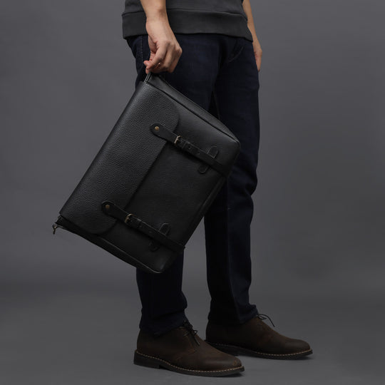 walk in style mens leather briefcase | Outback life
