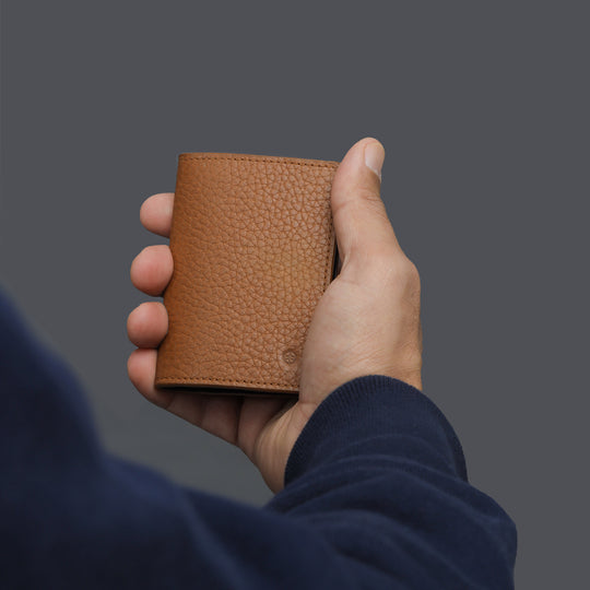 business card wallet leather