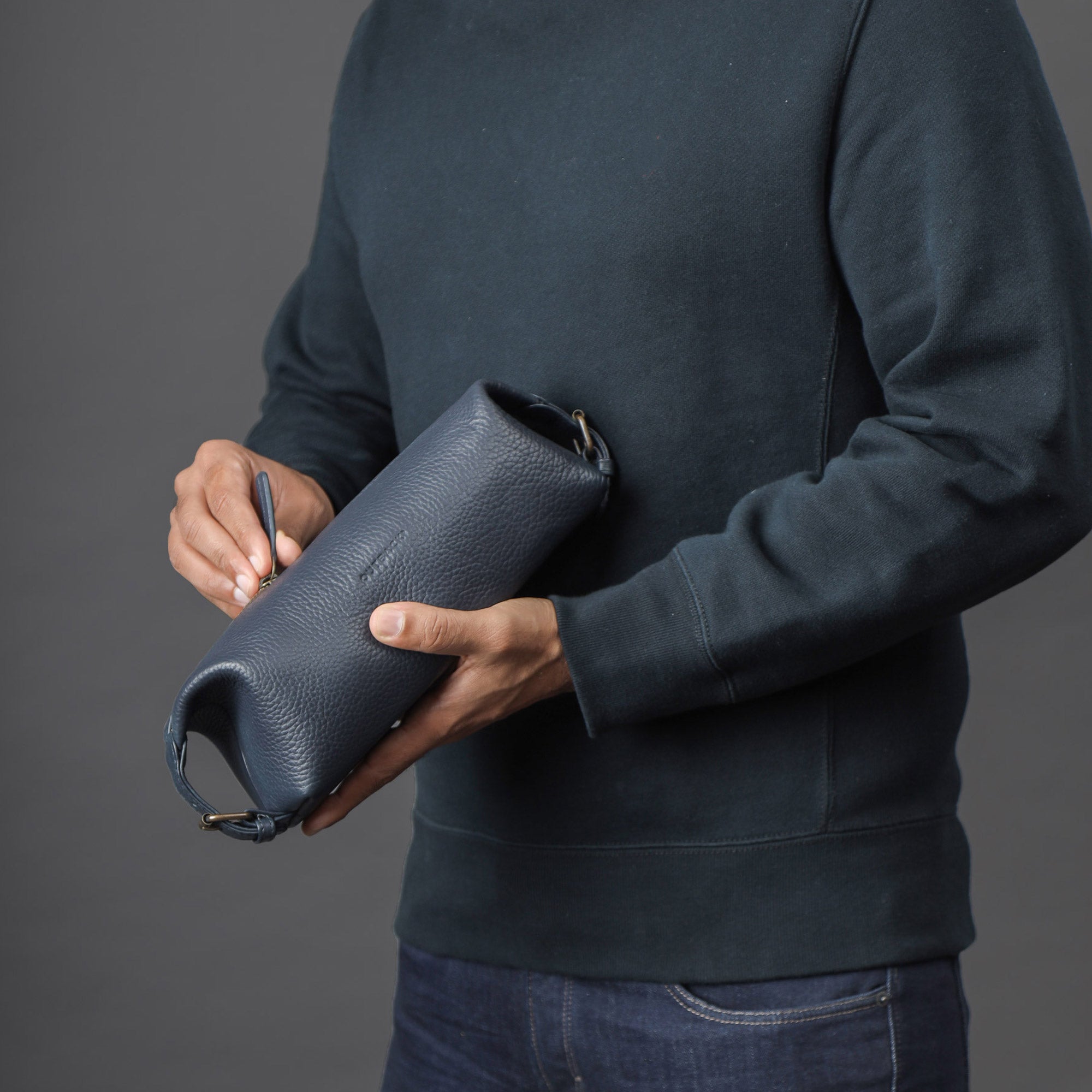 Genuine leather bag with free monogramming