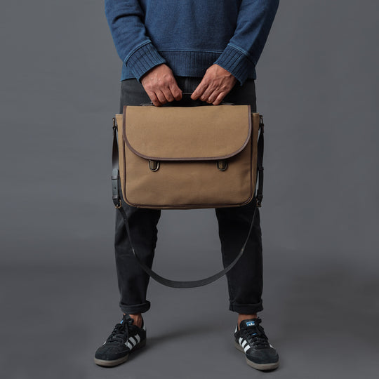 london canvas briefcase with sling | mens'