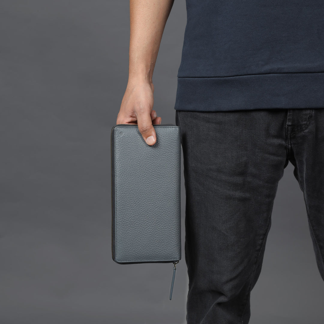Unisex Cheque book leather wallet