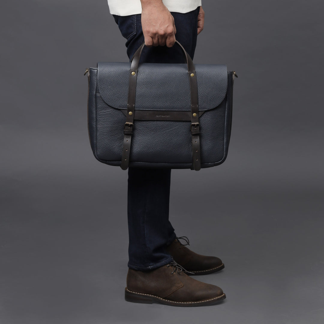 genuine leather briefcase