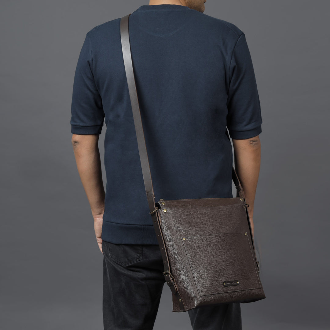 Jersey Leather Crossbody Bag