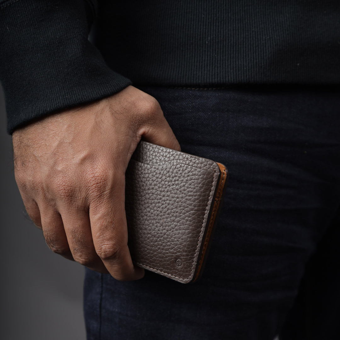 leather wallet card holder