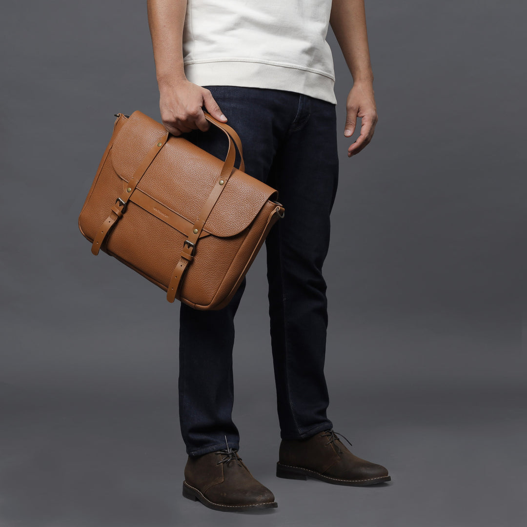 office usable leather briefcase