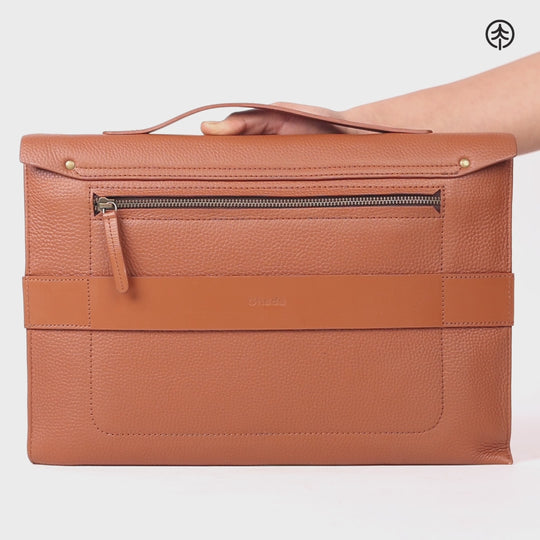 Havana Leather Laptop Folio