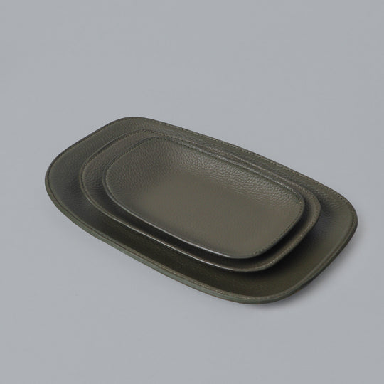 buy Combo of  leather tray