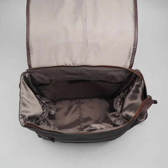 Donna Weaved Leather Diaper Bag