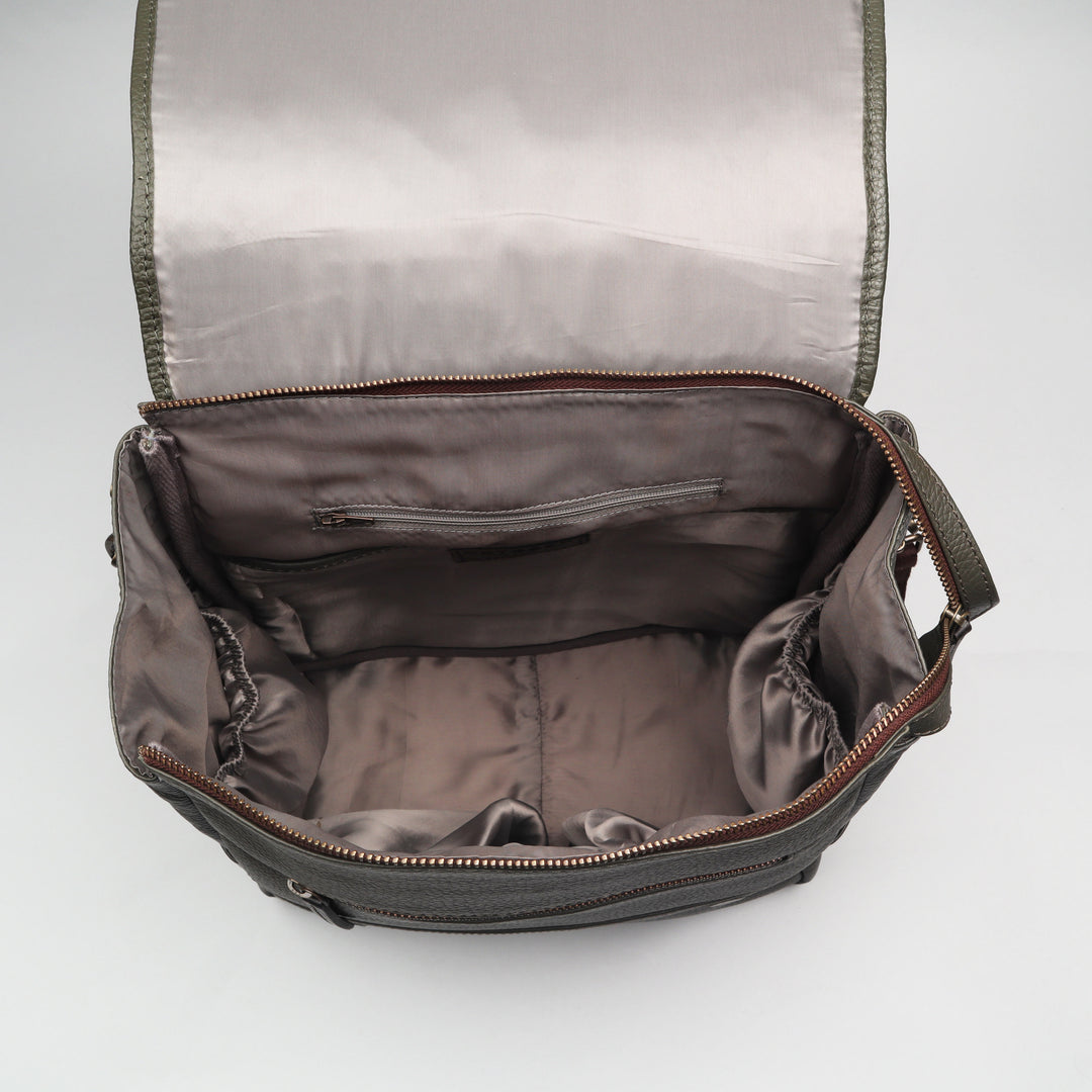 Donna Weaved Leather Diaper Bag