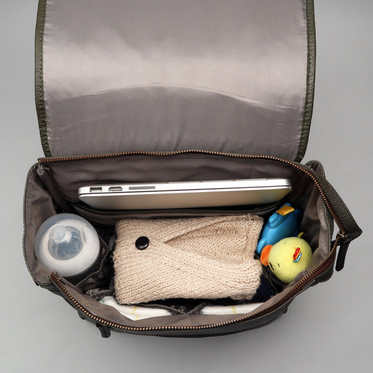 Donna Weaved Leather Diaper Bag