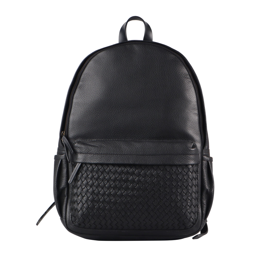 Weaved Journey Leather Backpack
